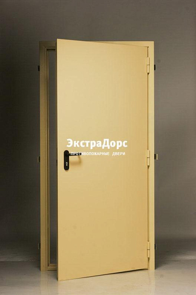 Дверь глухая противопожарная EI 30 ДМП желтая в Зеленограде  купить
